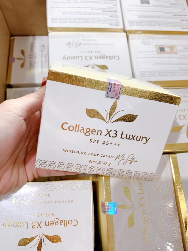 Kem body Collagen X3 Luxury kích trắng da Mỹ Phẩm Đông Anh