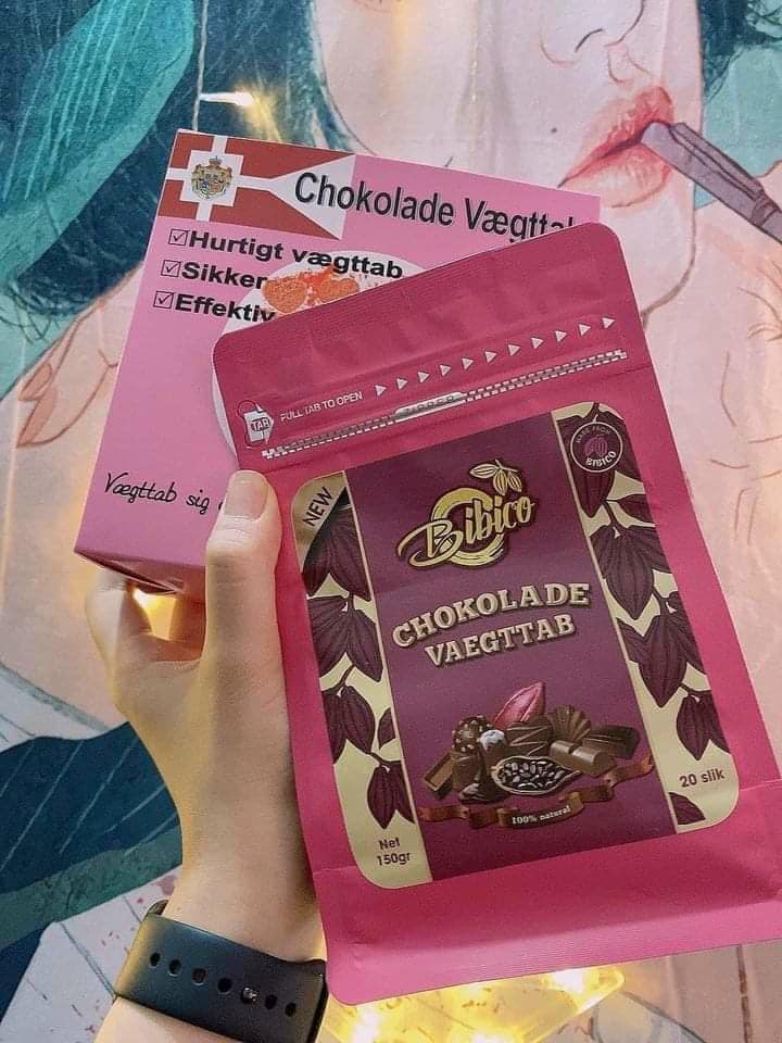 Kẹo Socola Giảm Béo Đan Mạch Chokolade Vaegttab chính hãng