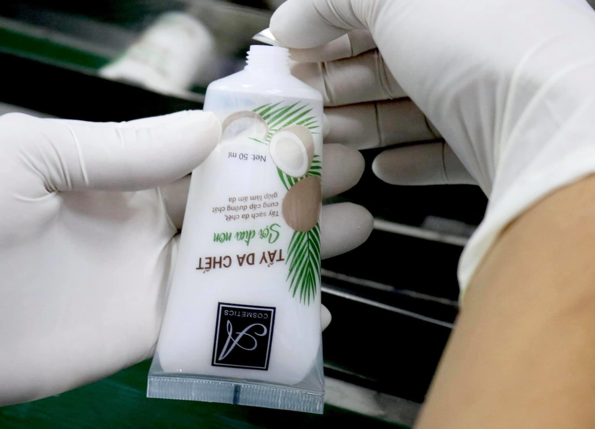 Tẩy da chết sợi dừa non A Cosmetics chính hãng Mỹ Phẩm Phương Anh