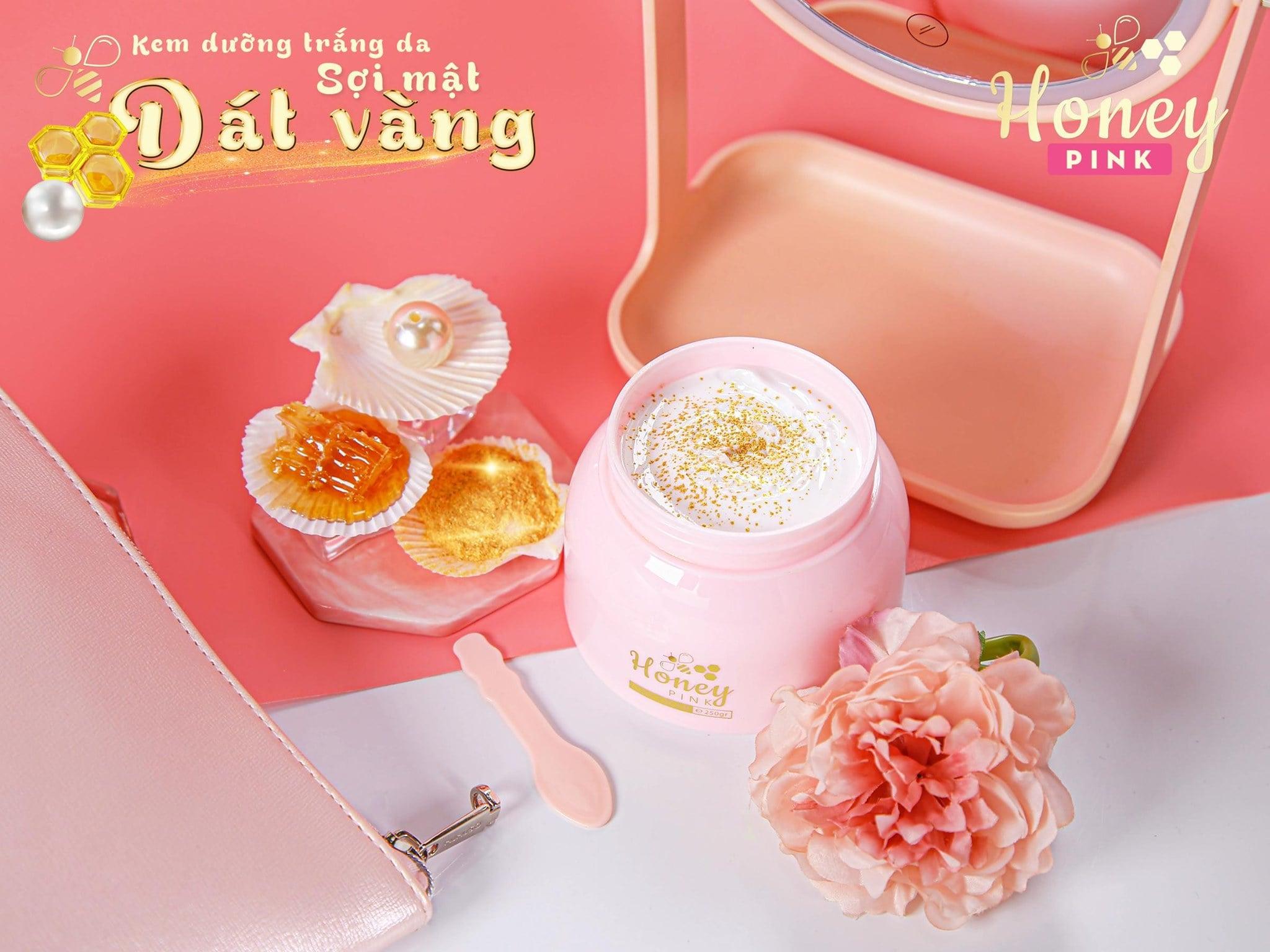 Kem body Honey Pink chính hãng - Sợi mật ong dát vàng 24k