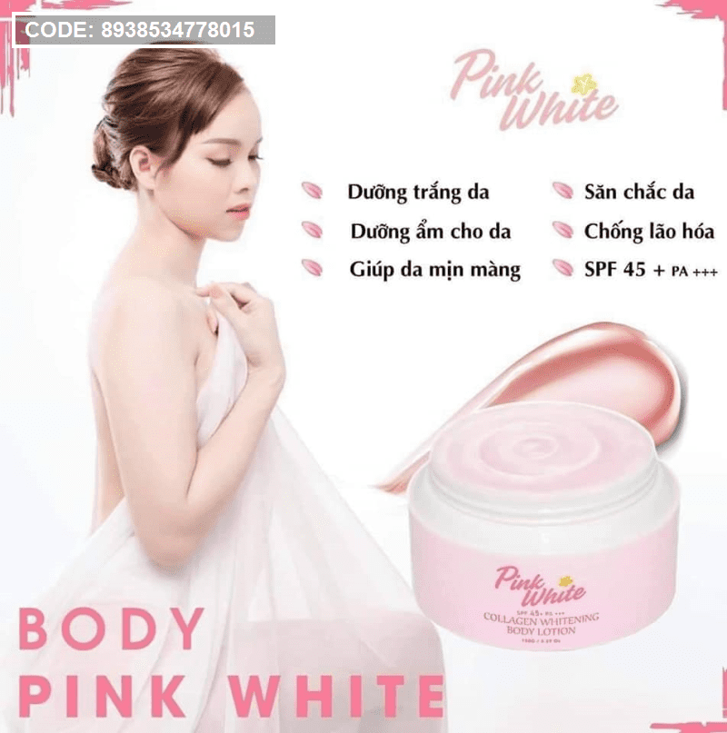 Kem Trắng Da Body Pink white hàng chính hãng
