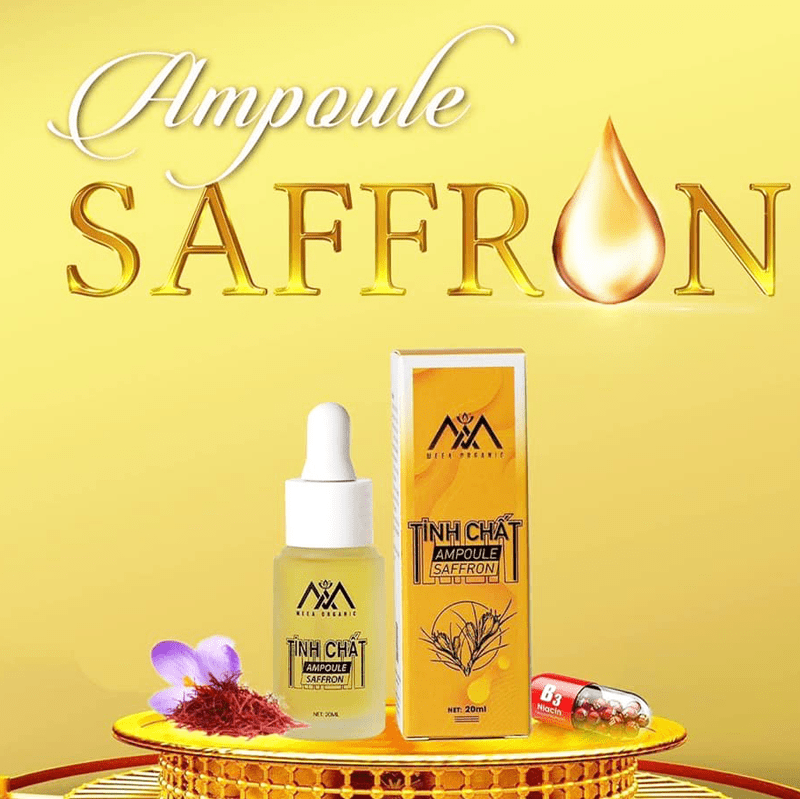 Serum tinh chất Ampoule Saffron MeeA Organic chính hãng