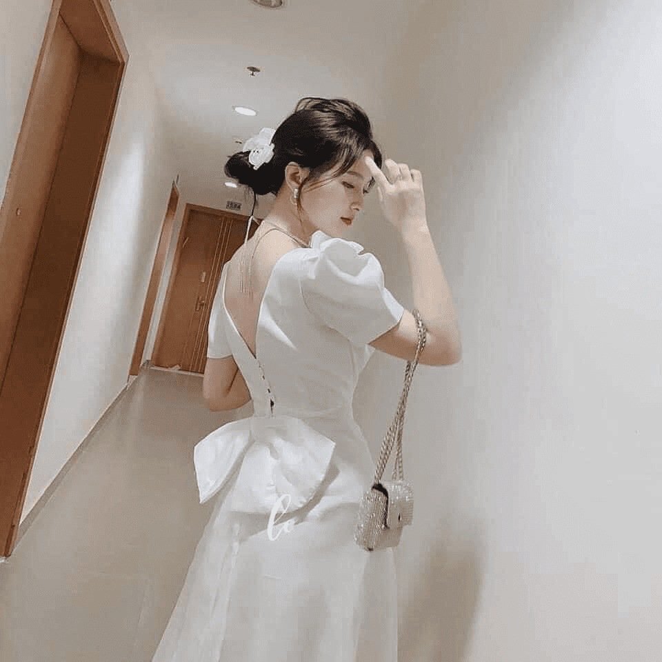 Đầm váy nữ trắng cổ vuông tay phồng xòe Mới 100 giá 240000đ gọi  0938202228 Huyện Bình Chánh  Hồ Chí Minh idedb61700