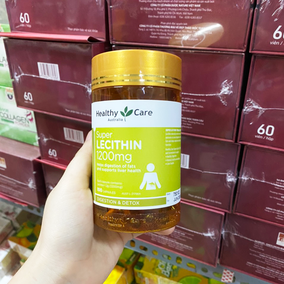 Viên uống mầm đậu nành Healthy Care Super Lecithin của Úc chính hãng - 9316254892973