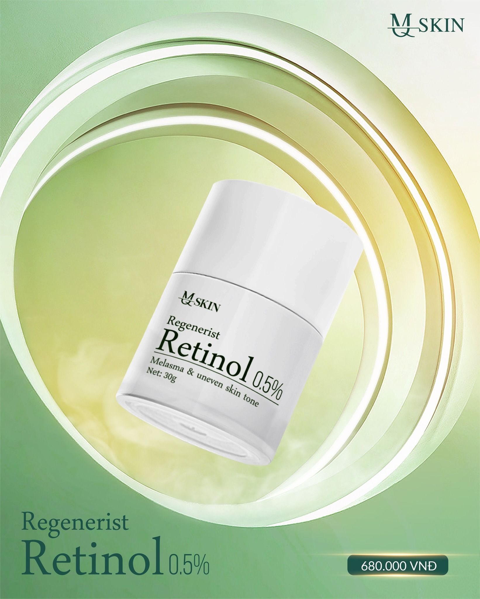 Kem tái tạo Retinol 0 - 5% MQ SKIN Chính hãng - 8936117150548