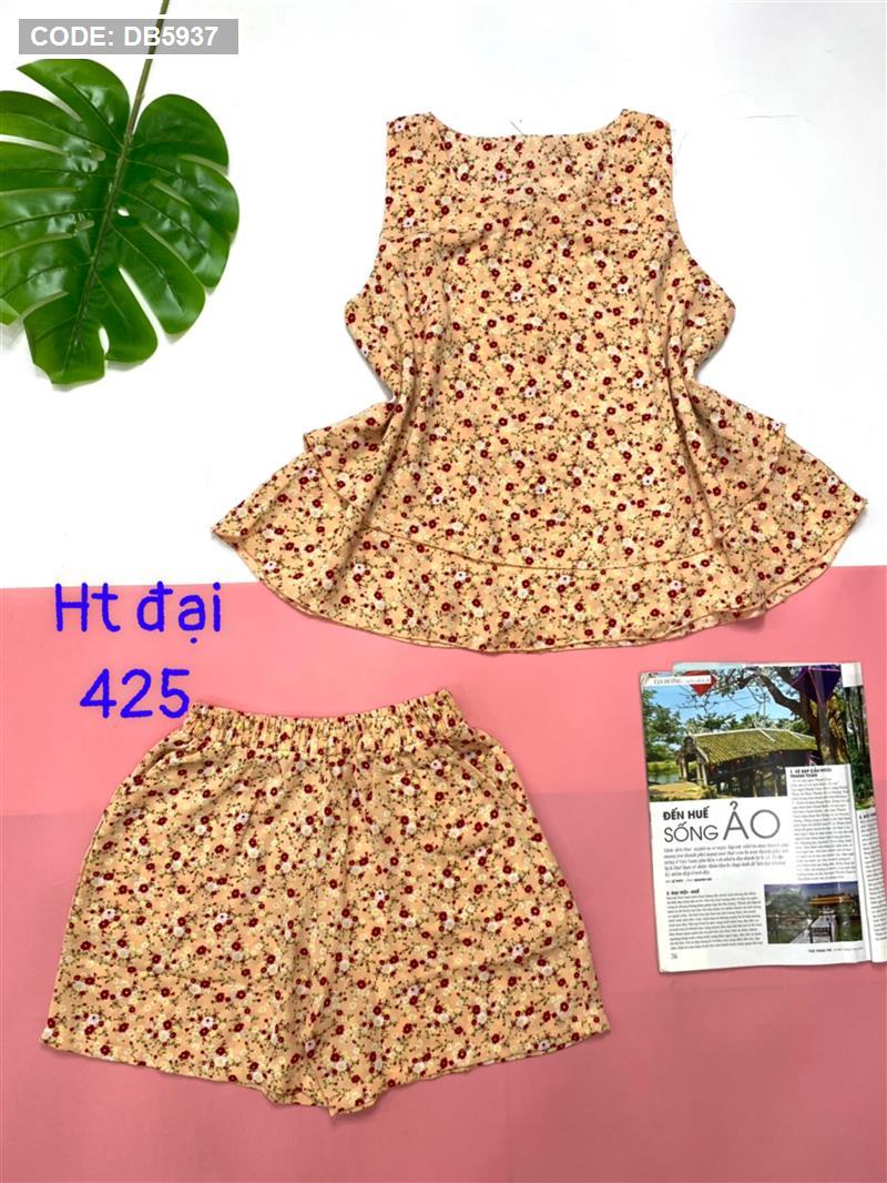 Đồ bộ nữ quần đùi vải magon size to 50-65kg - DB0343