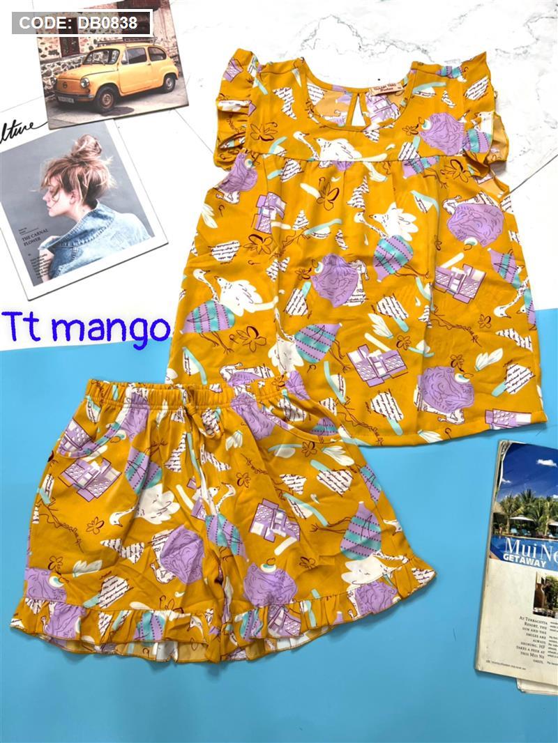 Đồ bộ nữ mặc nhà vải mango nhiều màu - DB0838