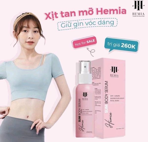 Kem Tan Mỡ Slim Body Spray Hemia chính hãng - 8936093380021