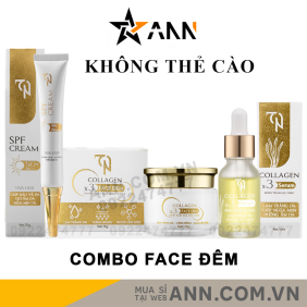 Combo Kem Face Đêm Collagen X3 TN Mỹ Phẩm Đông Anh - CBFACEX3TNDEM