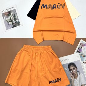 Đồ bộ quần đùi áo tay ngắn in chữ MARIN - DBO4480