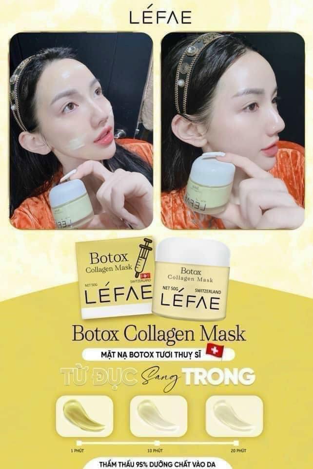Mặt Nạ Botox Tươi Thụy Sĩ Trẻ Hóa Căng Bóng Da Boxtox Collagen Mask