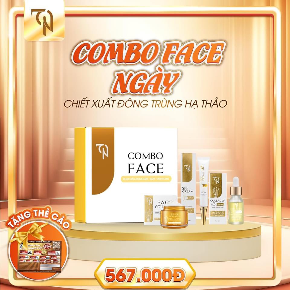 Combo Kem Face Ngày Collagen X3 TN Mỹ Phẩm Đông Anh