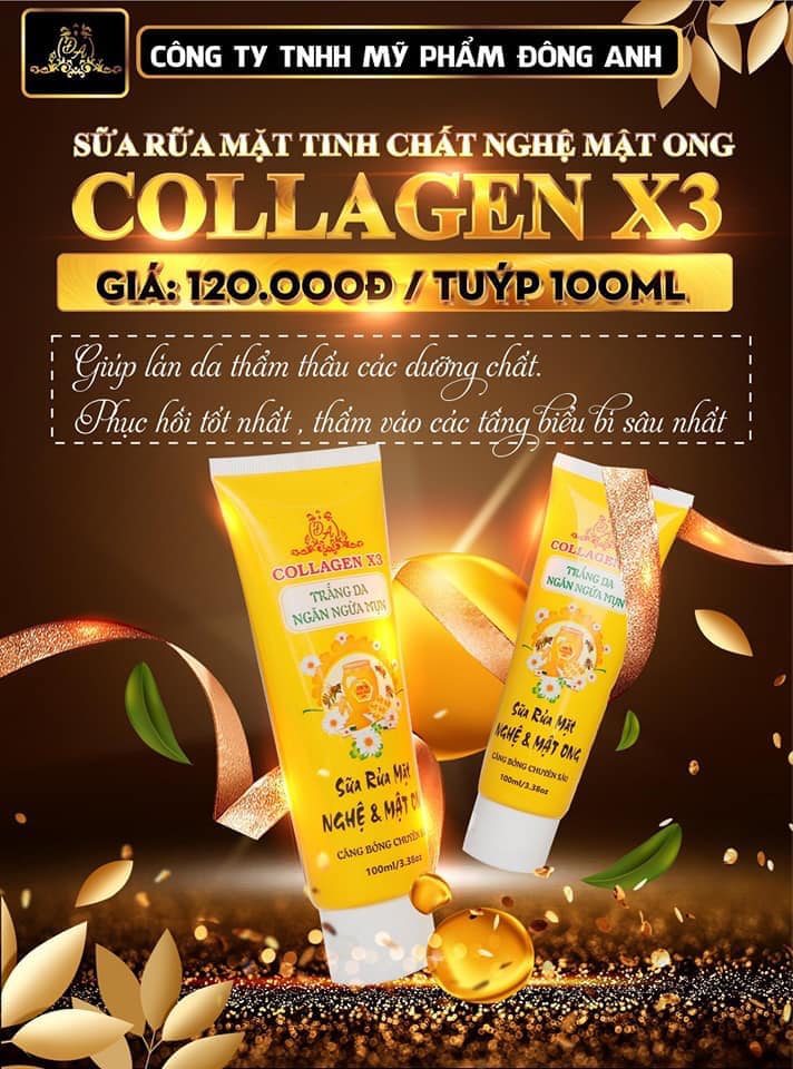 Sửa rửa mặt COLLAGEN X3