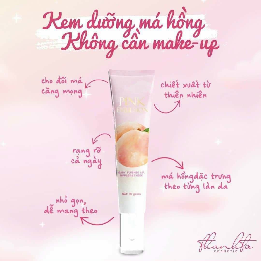 Skin care 2in1 đến từ Pink Emulsion làm hồng môi - má tự nhiên