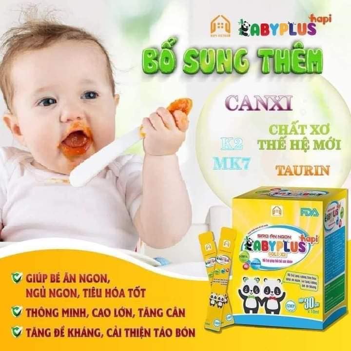Siro ăn ngon Baby Plus lựa chọn tuyệt vời cho trẻ biếng ăn