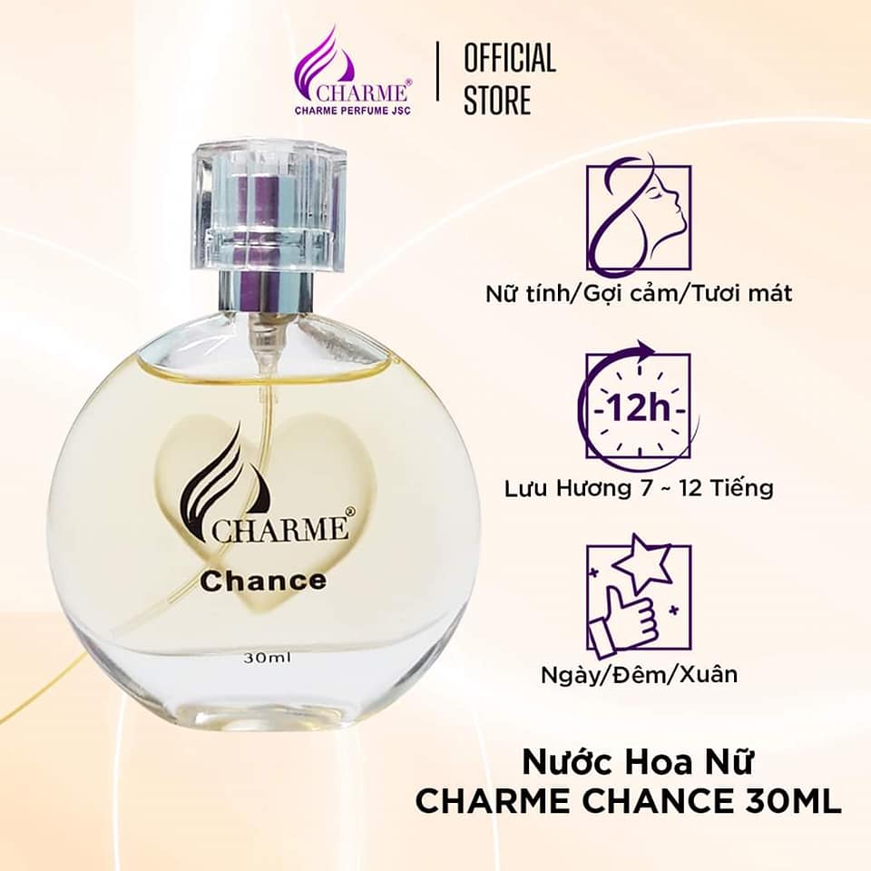 Charme Chance mùi hương vani mang phong cách nữ tính gợi cảm