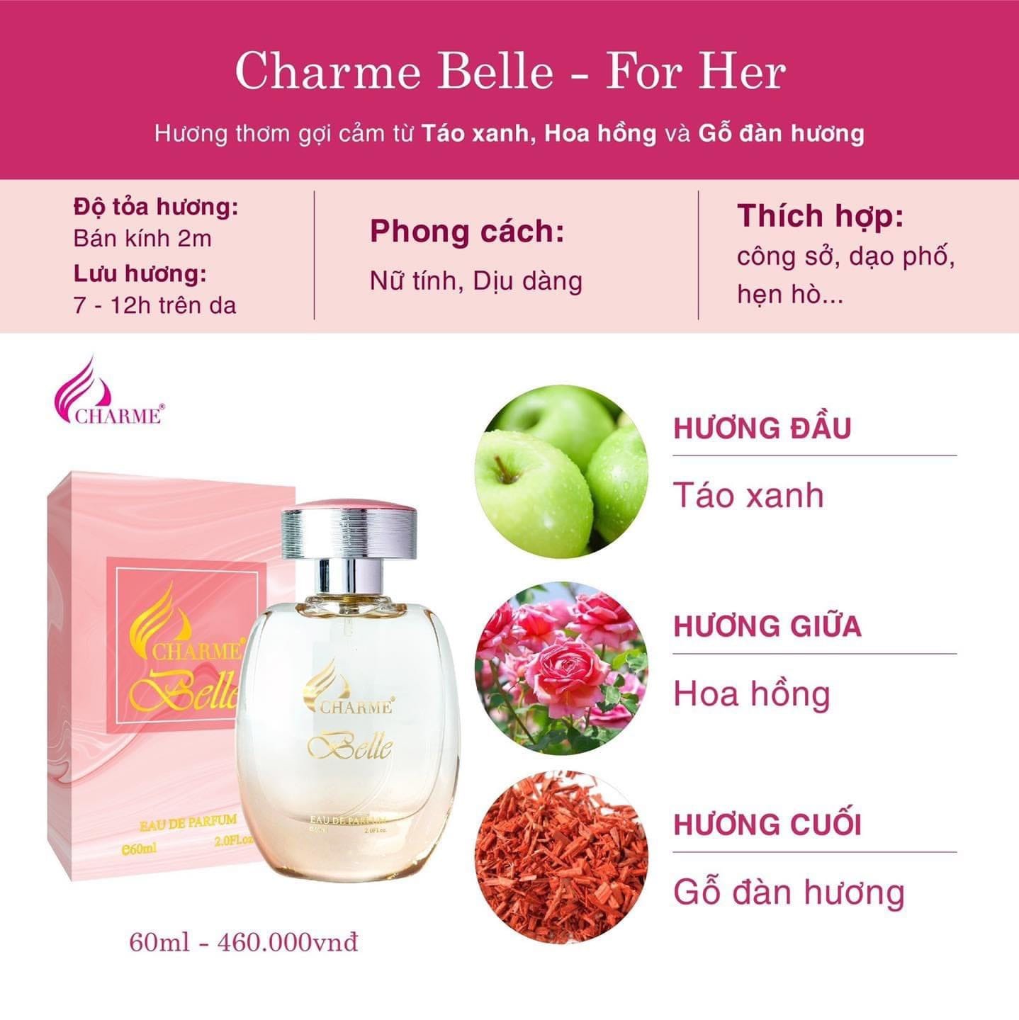Charme Belle Với hương thơm xuất sắc sâu lắng lòng người