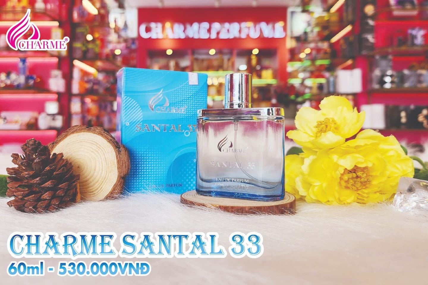 Mùi hương Charme Santal33 mang lại nét đặc trưng nổi bật