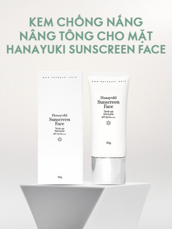 Kem chống nắng dưỡng da nâng tông Hanayuki-  Hanayuki Sunscreen Face Tone Up Skincare