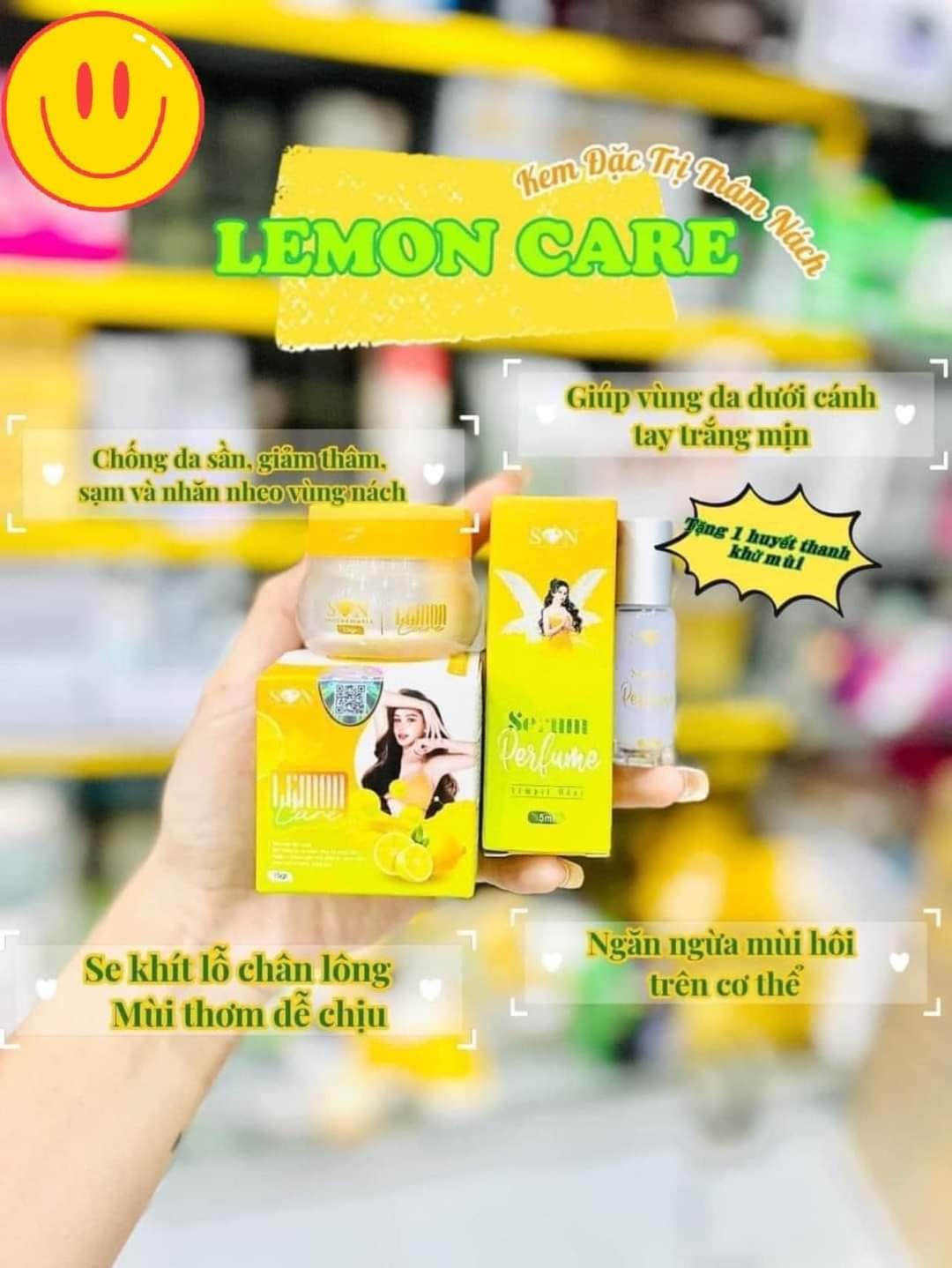 Combo 2 Hộp Kem Thâm Nách Lemon Care SON Cosmetic Tặng Serum