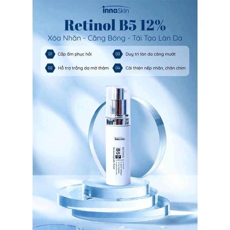 Serum Retinol B5 12% InnoSkin Ampoule chính là chìa khoá vàng cho làn da lão hoá xuất hiện nếp nhăn nám sạm