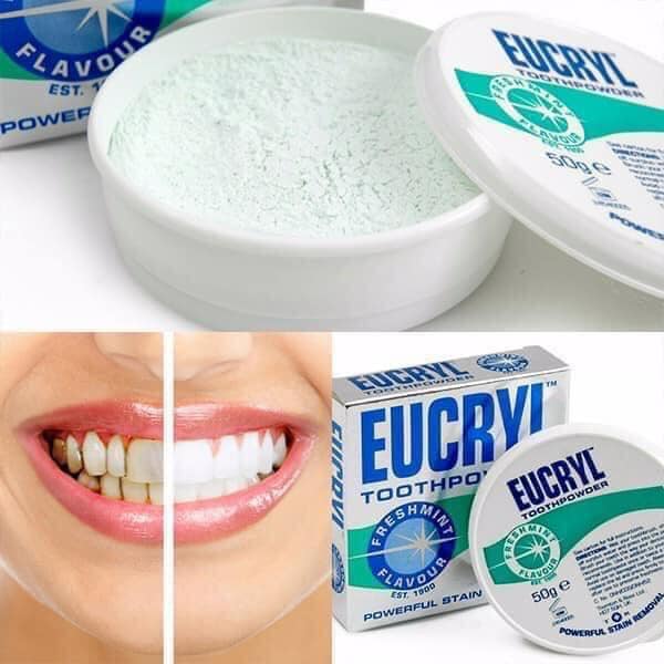 Bột trắng răng  Eucryl thay đổi các loại thì đây vẫn là lựa chọn hoàn hảo nhất