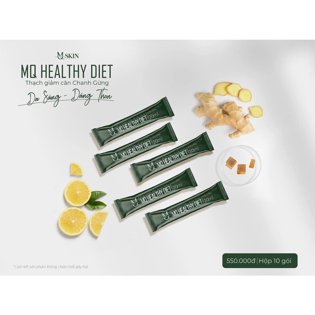 Thạch Giảm Cân Chanh Gừng MQ Skin Healthy Diet