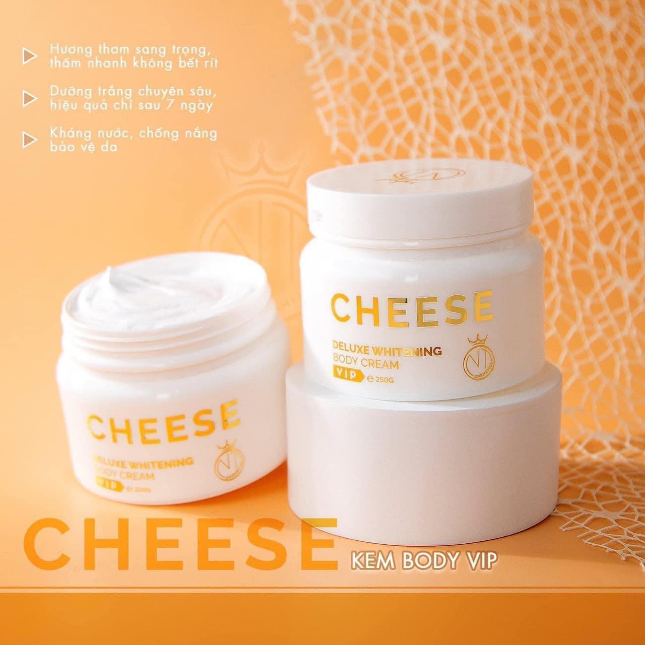 Kem Body Phô Mai Cheese Deluxe Whitening